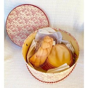 ✨ 2 GORGEOUS VINTAGE CUSTOM-MADE Women’s Hats & Hat Box c. 1940  ✨